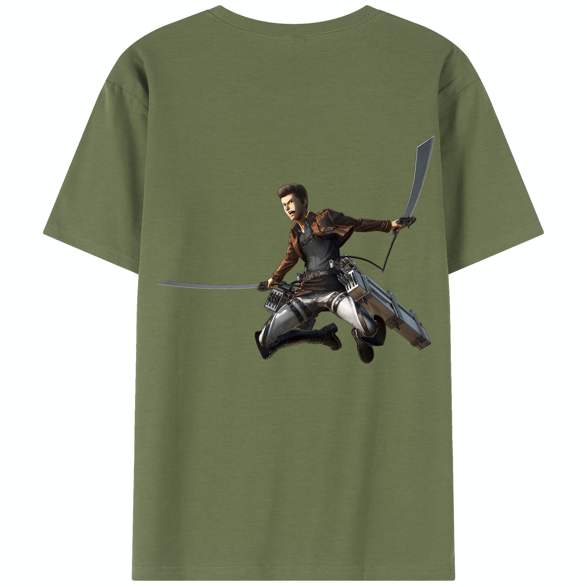 （画像用） 進撃の巨人 Attack on Titan 綿100％半袖Tシャツ（背面プリント）